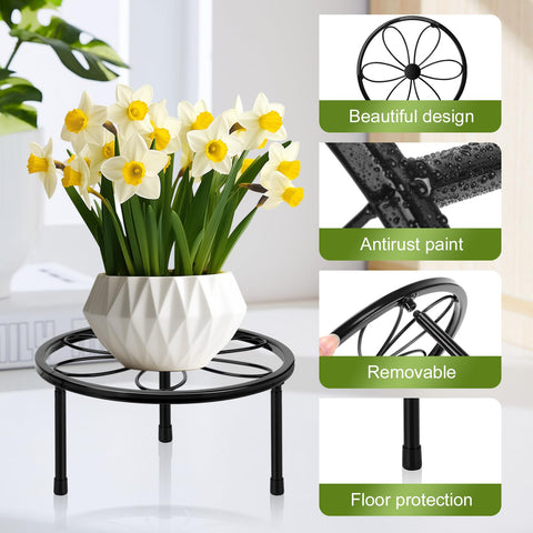 Rustproof ESRICH plant stand ready for patio or garden placement