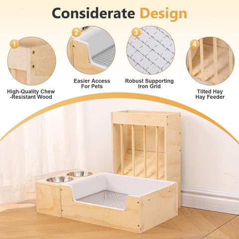 Essenhome removable litter pan allows easy cleaning after use.