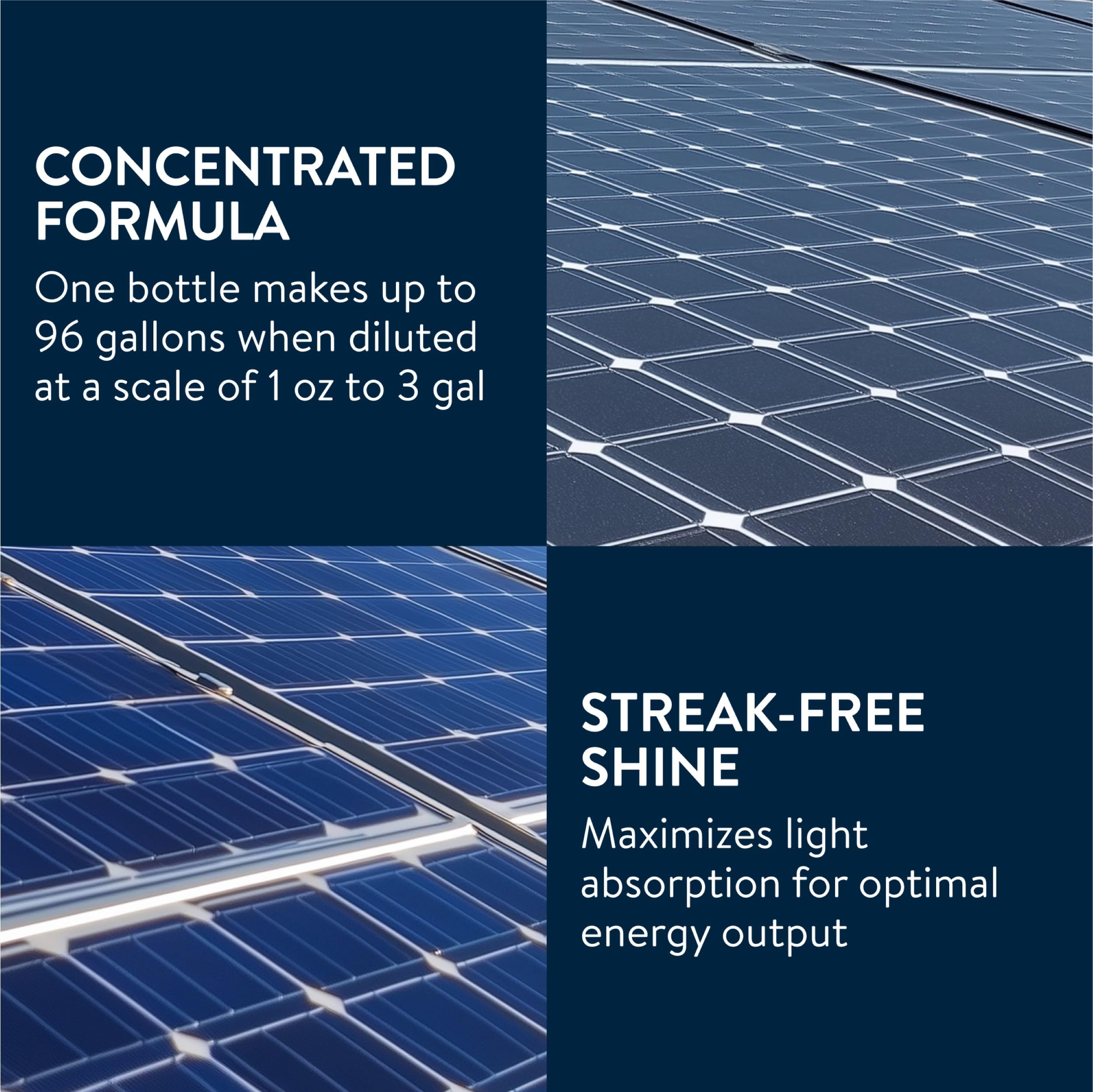 Essential Values Solar Panel Cleaner—sprayer attachment illustrates easy panel application.