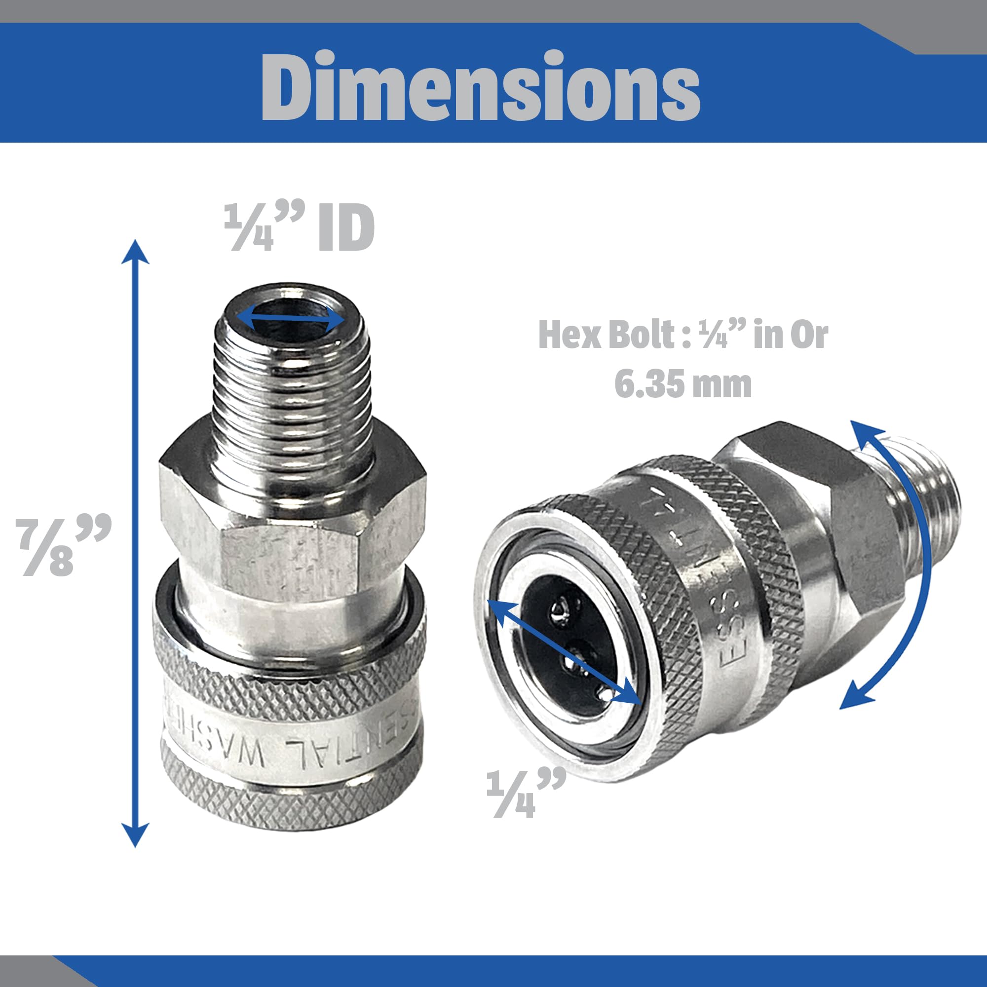 ESSENTIAL WASHER leak-proof seal technology ensures reliable attachment during daily cleaning tasks.