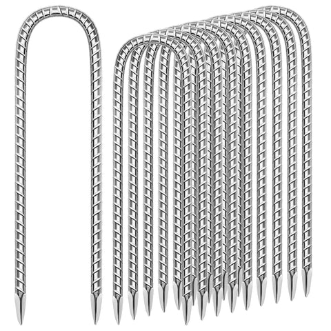 ESSFF 11-pack 12-inch rebar stakes with sharp tips for quick setup