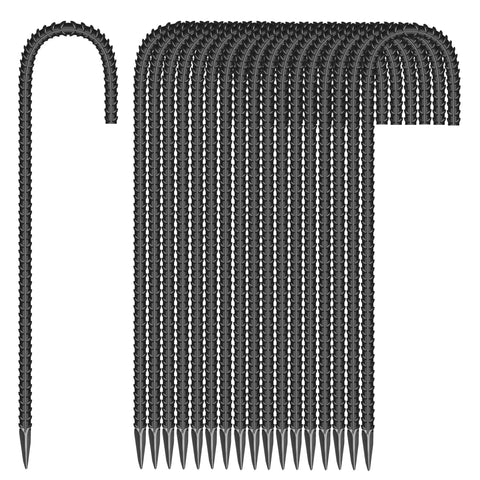 ESSFF 18-piece J-shape stake in galvanized steel for strong outdoor anchoring.