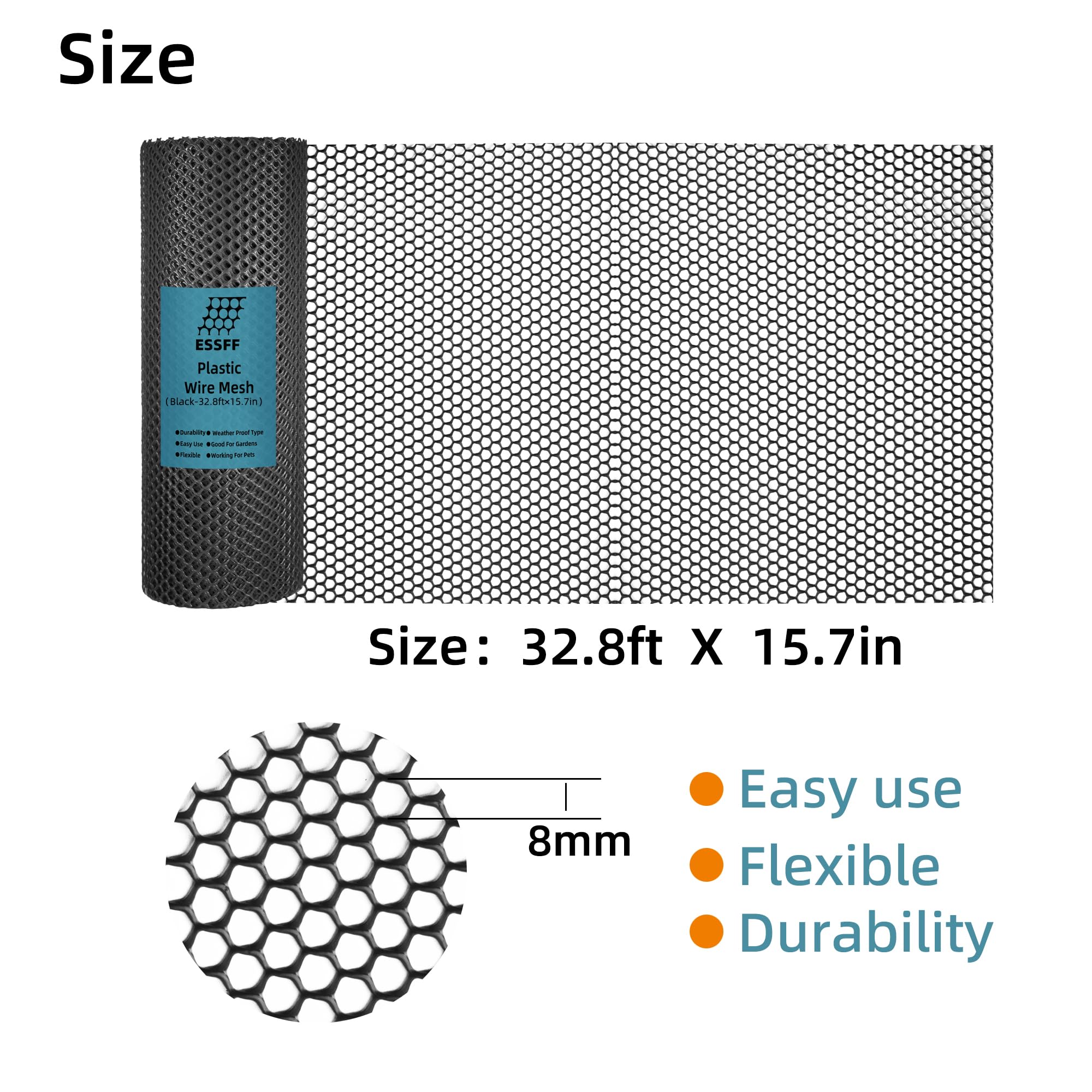 ESSFF durable weather netting roll withstands outdoor conditions.