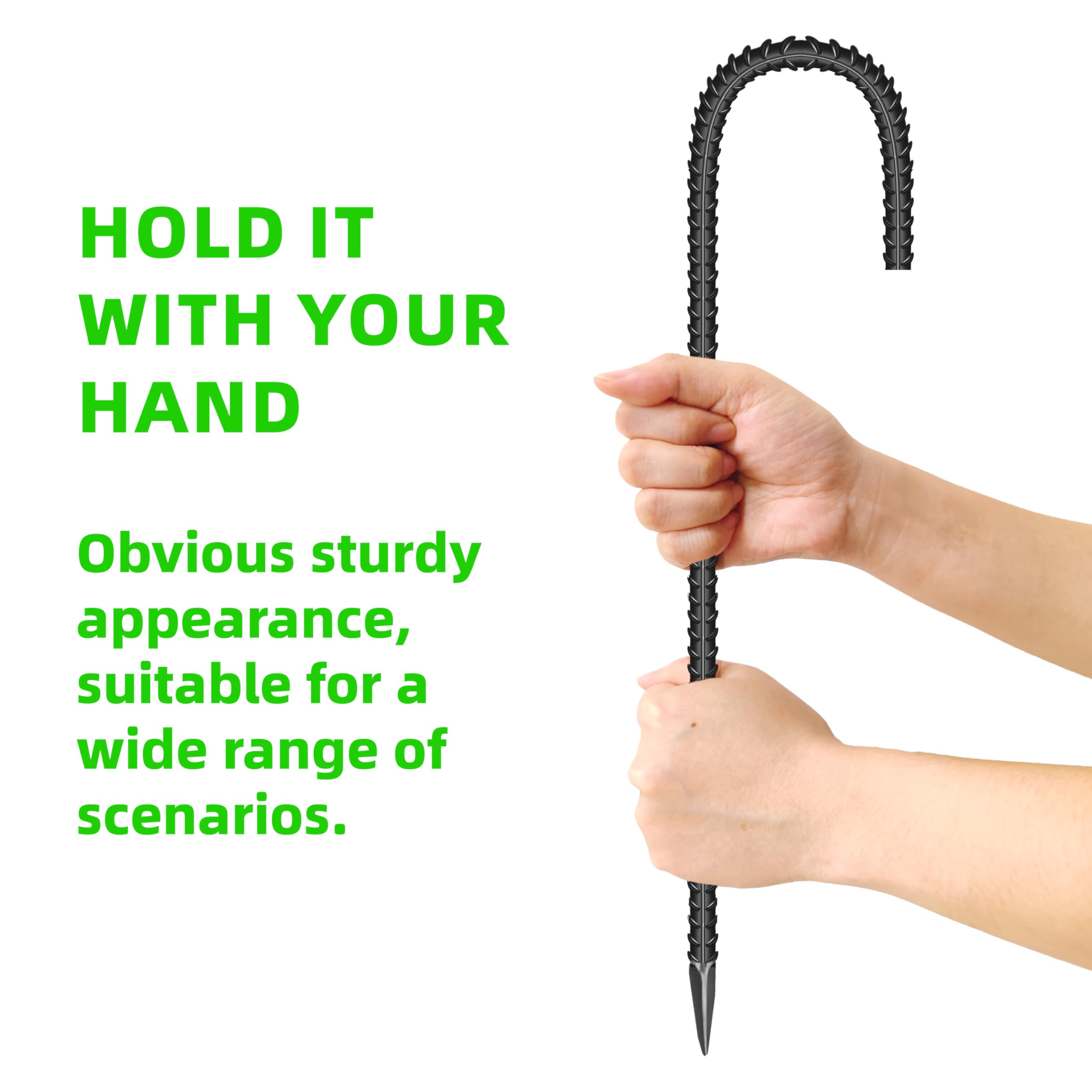 ESSFF heavy-duty rebar stake secures fences and garden features with reliable grip.
