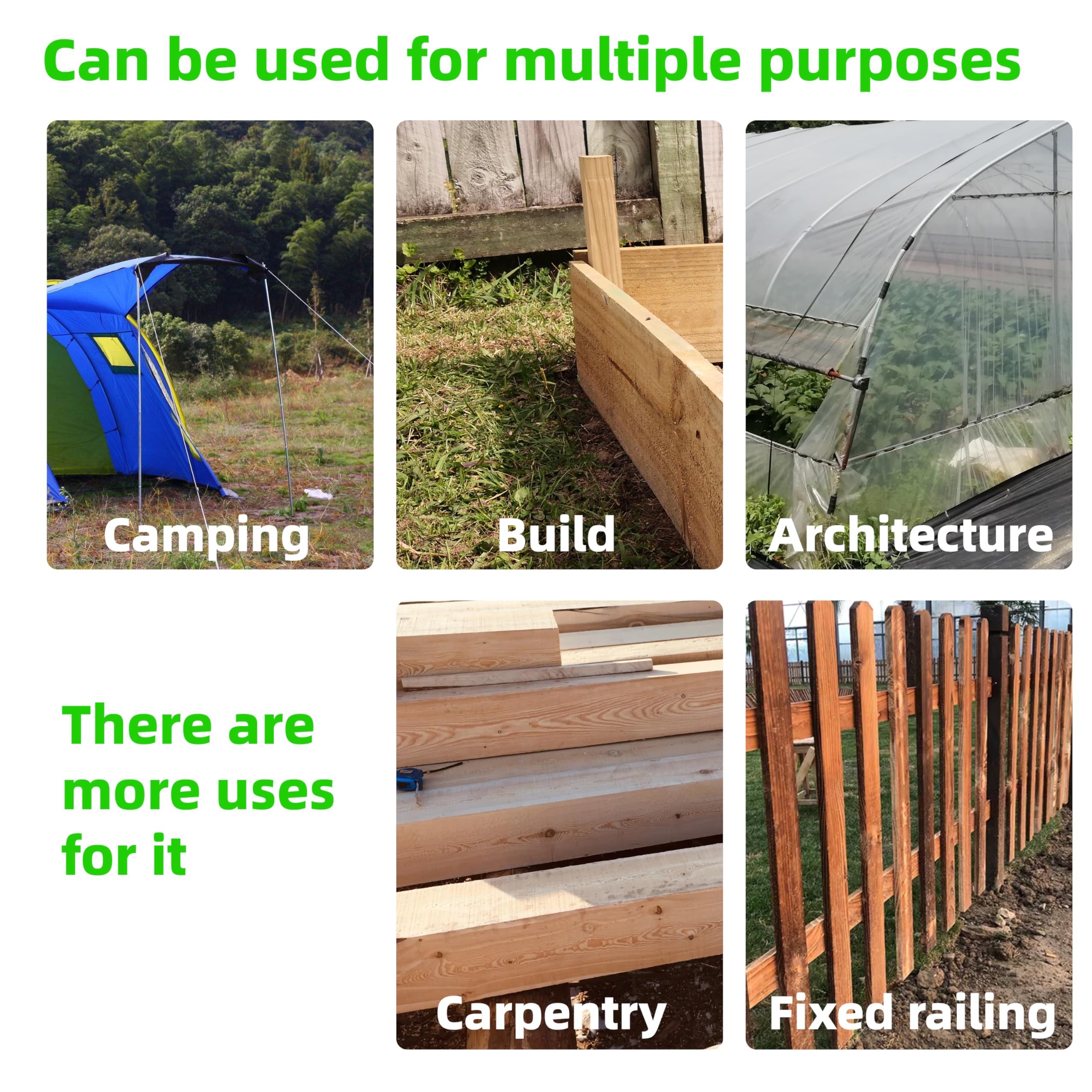 ESSFF multipurpose stakes for tents, garden structures, and landscape features