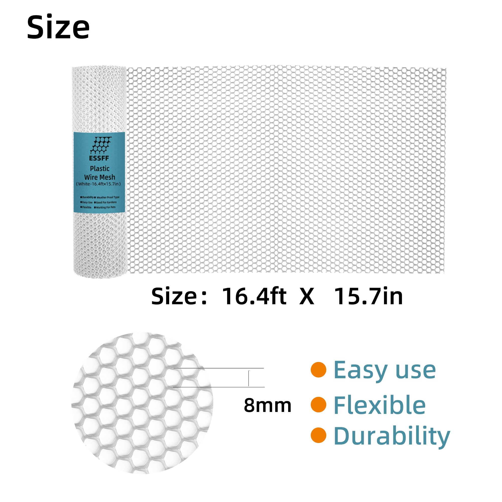 ESSFF netting shielding pets and poultry in a garden setup