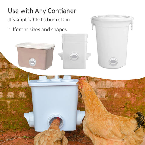 Essilnn chicken water cups 1/8-npt thread for DIY waterer setups.