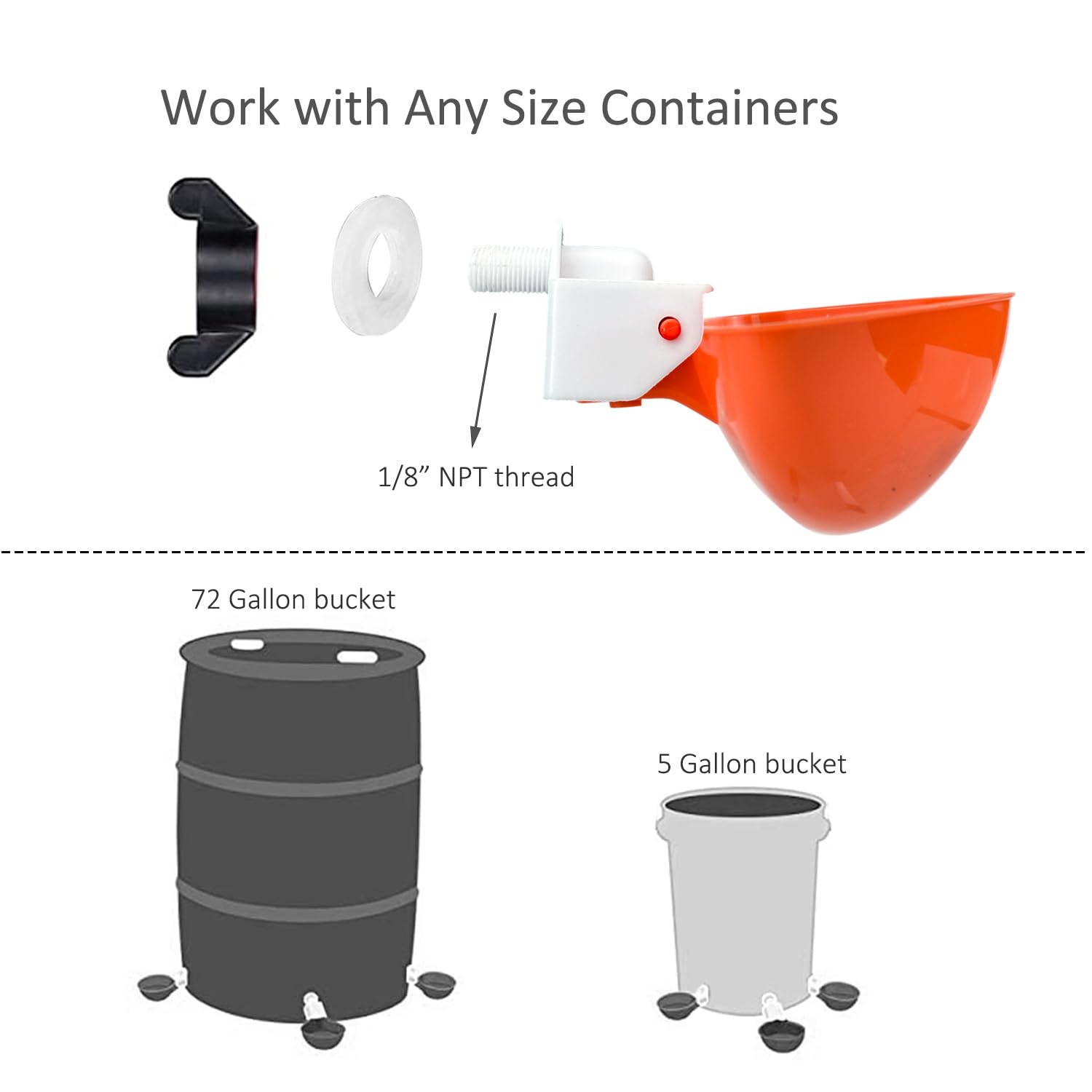 Essilnn six-port feeder kit with stoppers enables flow control.