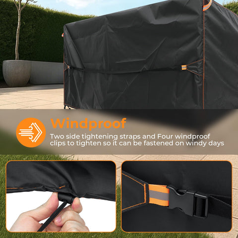 ESSORT weatherproof fabric 420D guards furniture from rain, sun, and dirt.