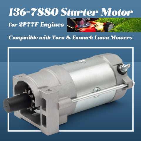 Esttlamer quiet-start motor reduces noise during engine ignition.