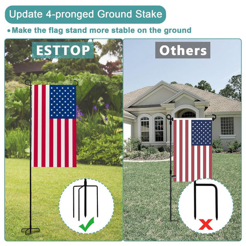 ESTTOP all-weather aluminum construction resists rust and UV damage for outdoor use