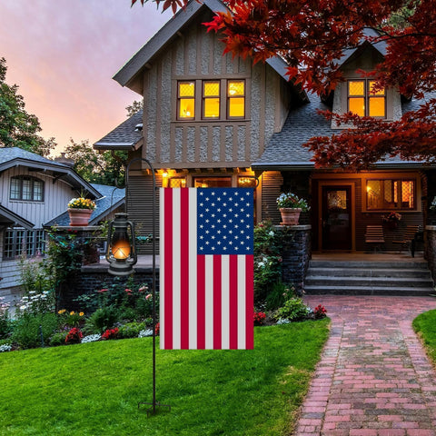 ESTTOP flag stand supports up to 15lb hanging baskets with confidence.