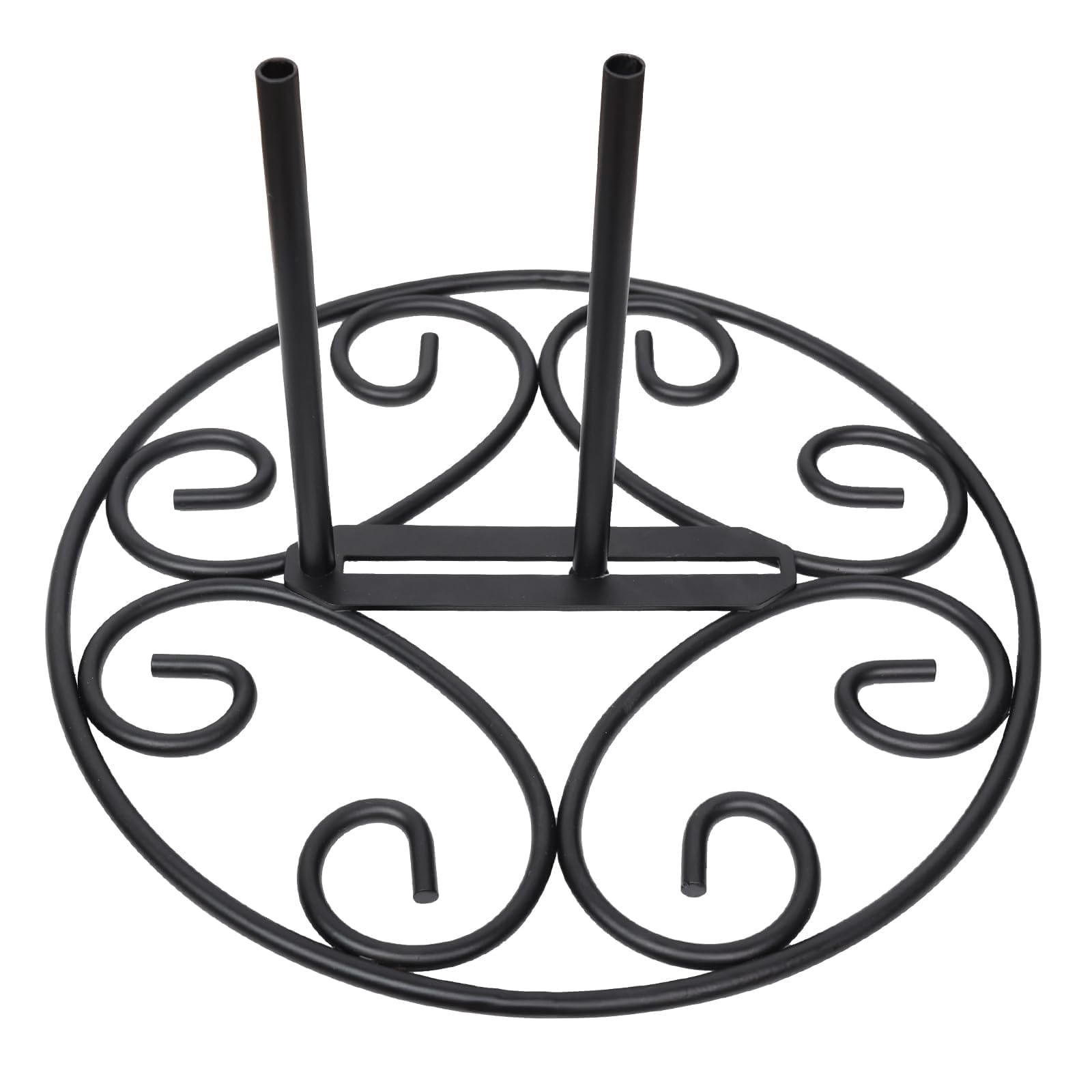 ESTTOP garden flag stand base front view for stable outdoor display