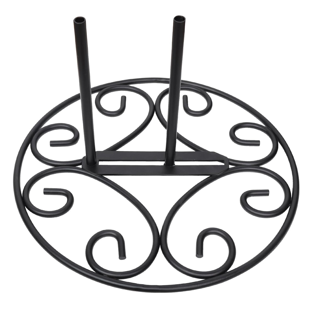 ESTTOP garden flag stand base front view for stable outdoor display
