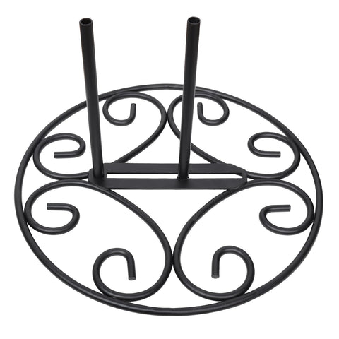 ESTTOP garden flag stand base front view for stable outdoor display