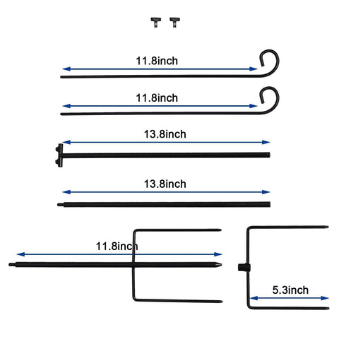 ESTTOP heavy-duty pole detail showing sturdy, bend-resistant construction