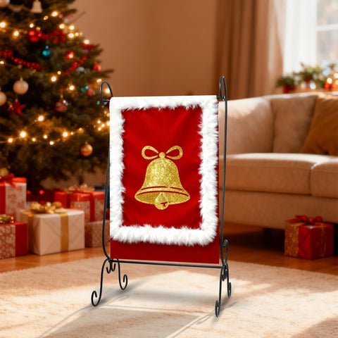 ESTTOP metal flag holder suitable for indoor or outdoor use, fits 12x18 flags