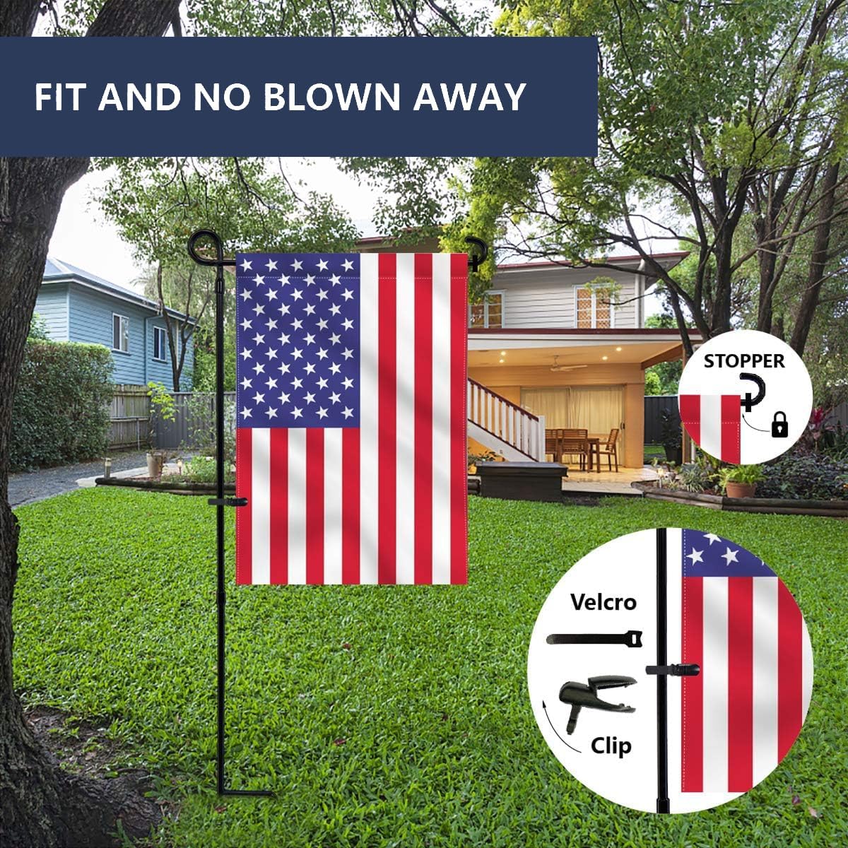 ESTTOP metal pole assembly ensures easy setup and durable hold.