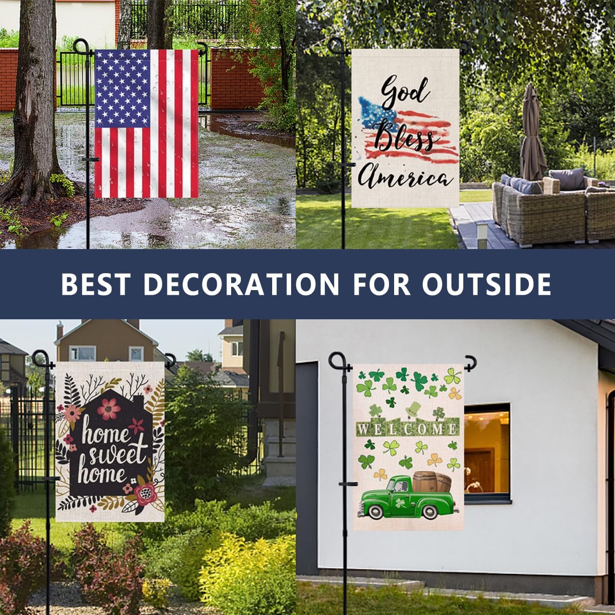 ESTTOP outdoor flag stand makes a thoughtful home gift.