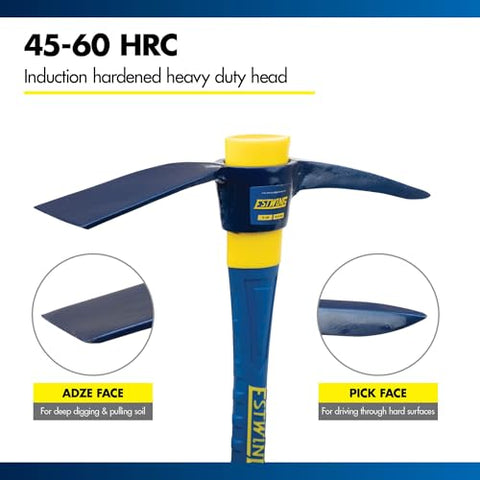 Estwing 36-inch fiberglass handle delivering extended reach and steady control