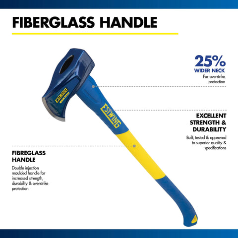 Estwing tool suited for big logs and stubborn wood.