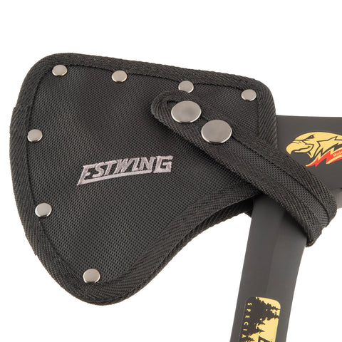 Estwing Camper's Axe with a 16-inch handle for improved reach and control.