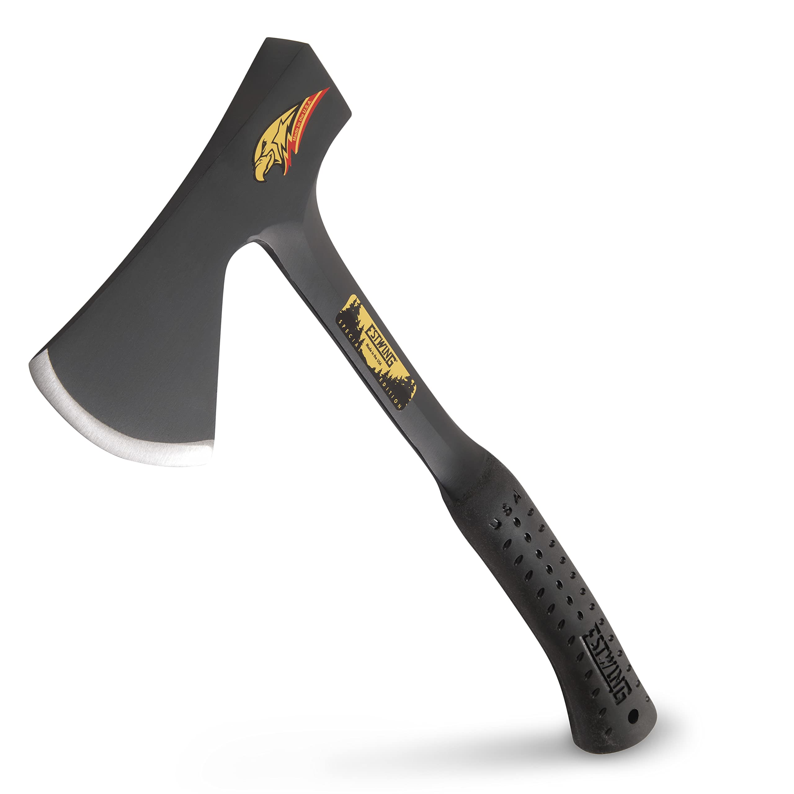 Estwing Camper's Axe 19-inch special edition with black finish for balanced camping performance.