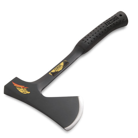 Estwing Camper's Axe showcasing forged-in-one-piece construction for maximum durability.