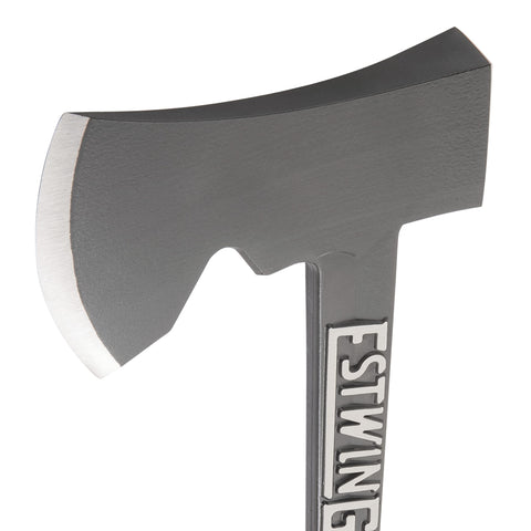 Estwing Camper's Axe showing the Shock Reduction Grip for comfortable use.