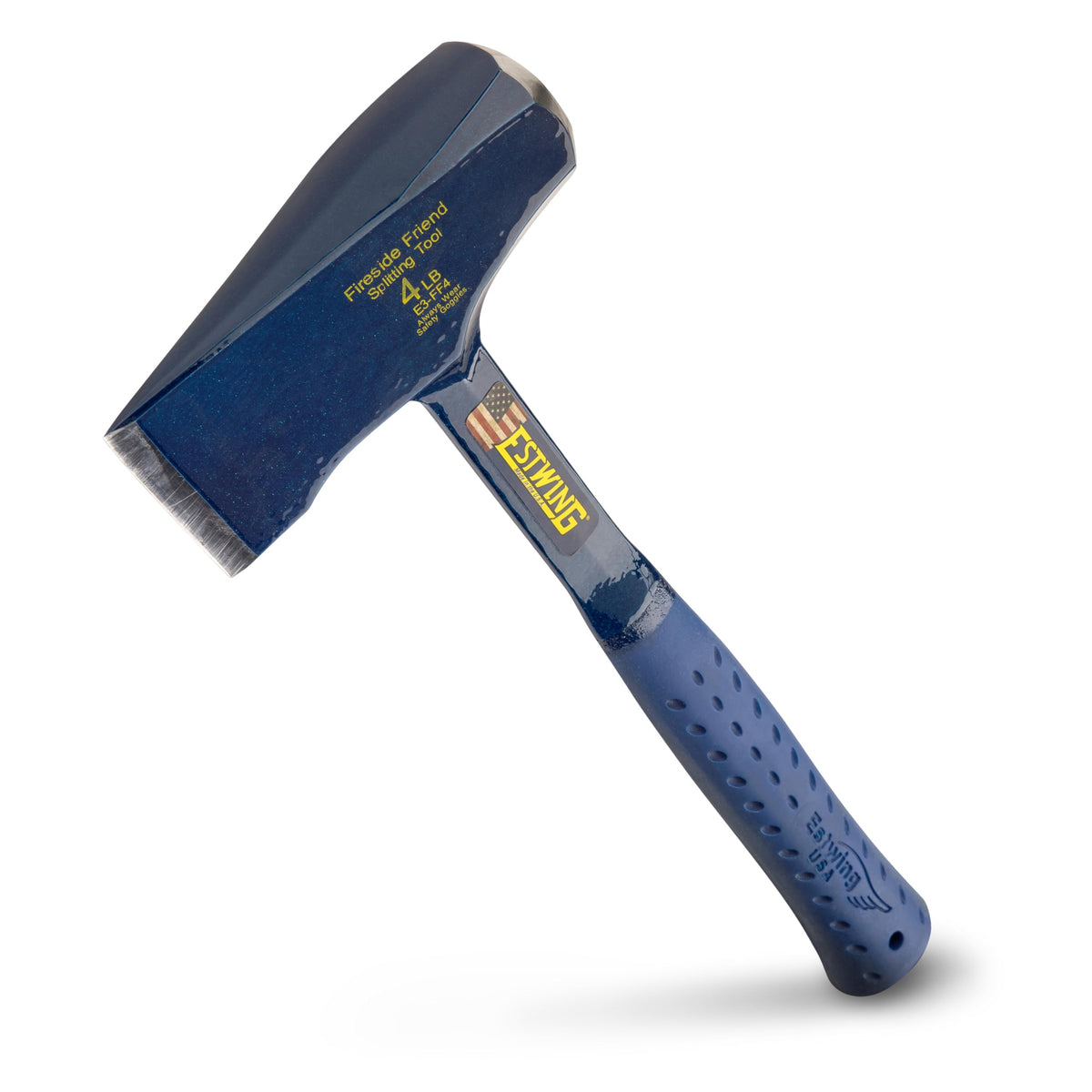 Estwing Fireside Friend Axe in 14-inch wood-splitting action for quick firewood prep