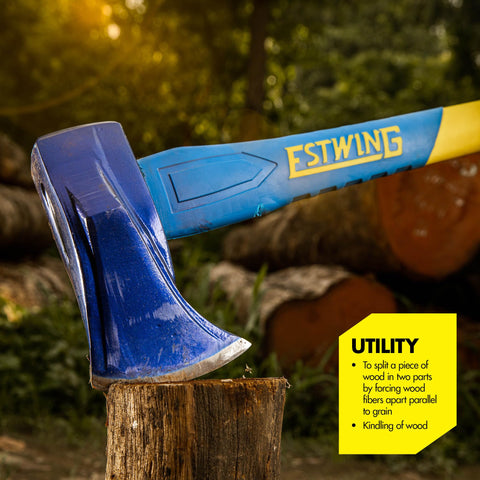 Estwing forged head hardened to 50–55 HRC for durability.