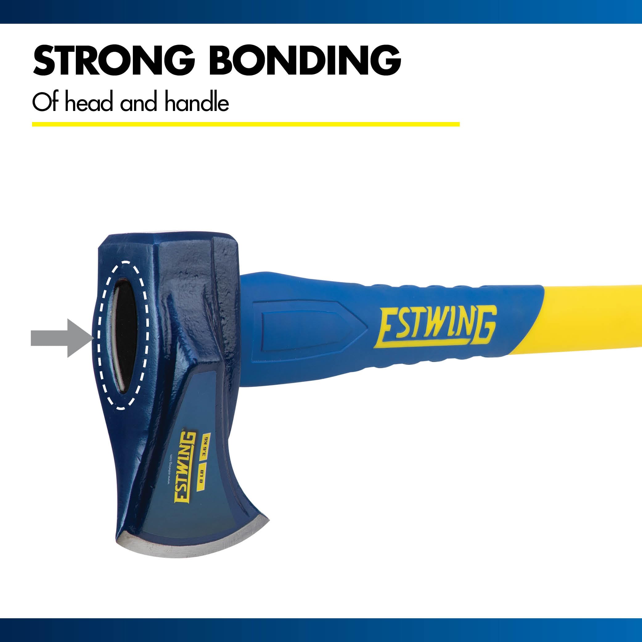 Estwing rugged construction for outdoor use and workshop tasks.