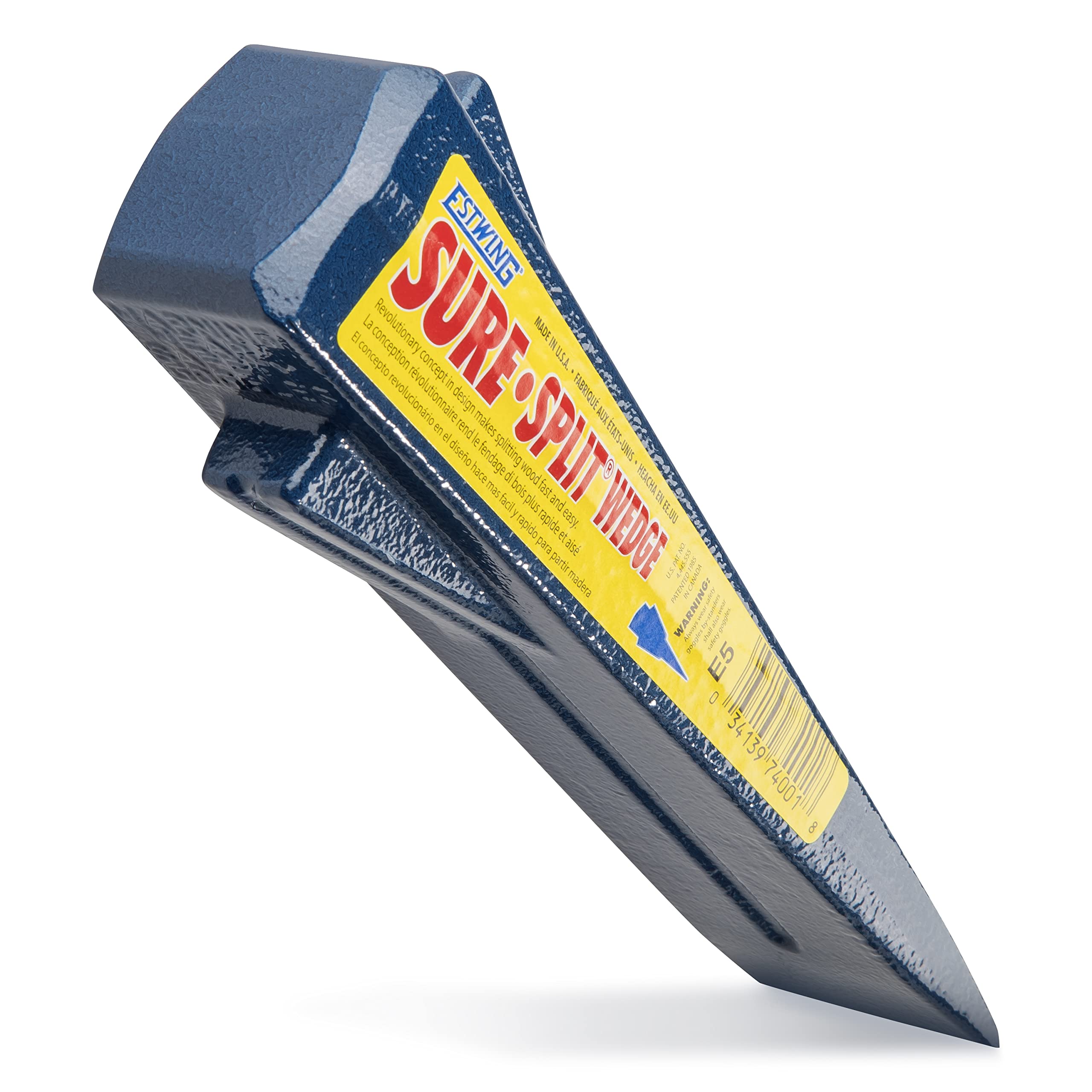 Estwing Sure Split Wedge 5lb head view highlights rugged forged steel for tough splits.