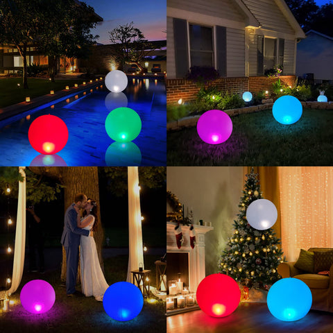 Esuper lawn and patio pool lights display for festive outdoor ambiance