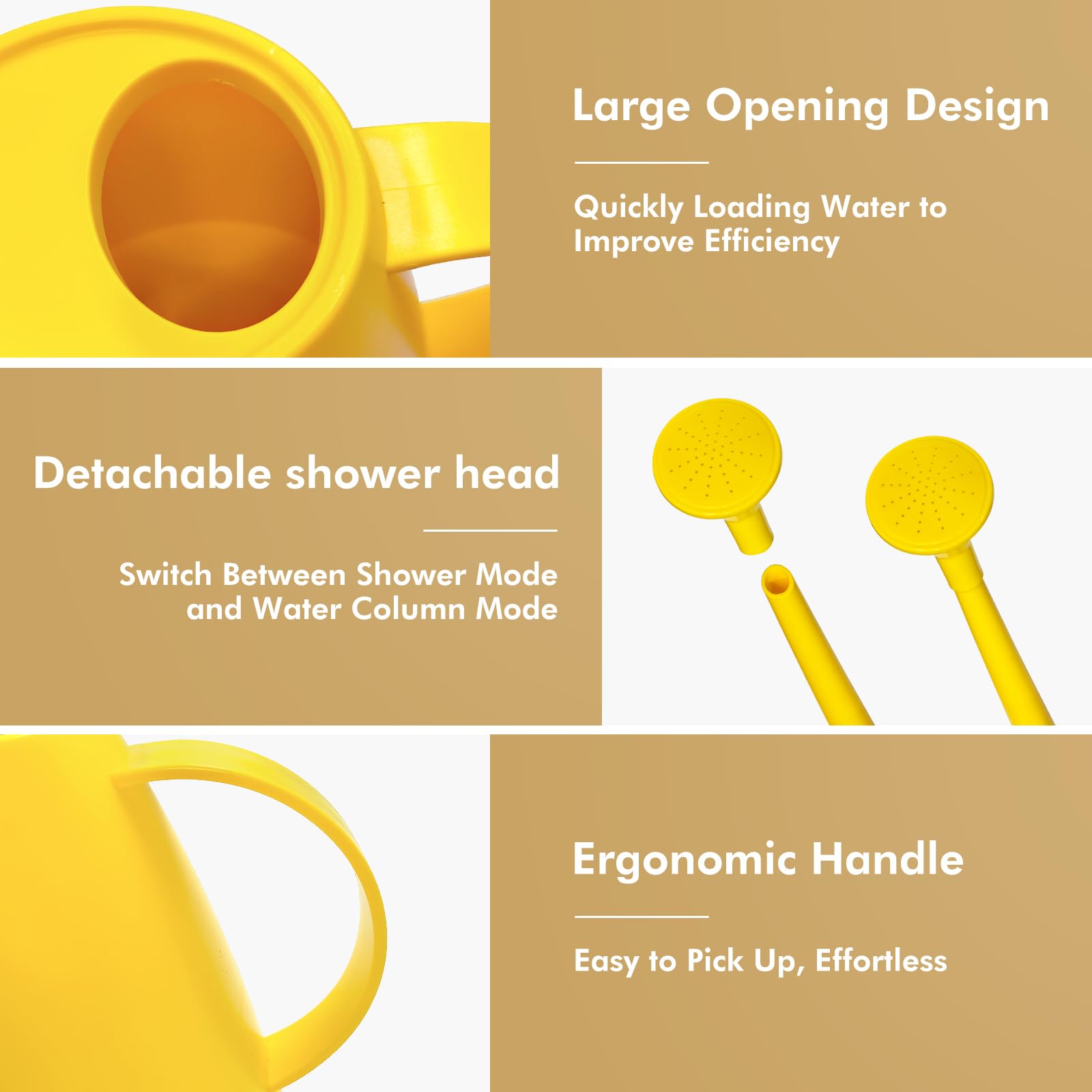 Etarewilt detachable shower head provides even droplets