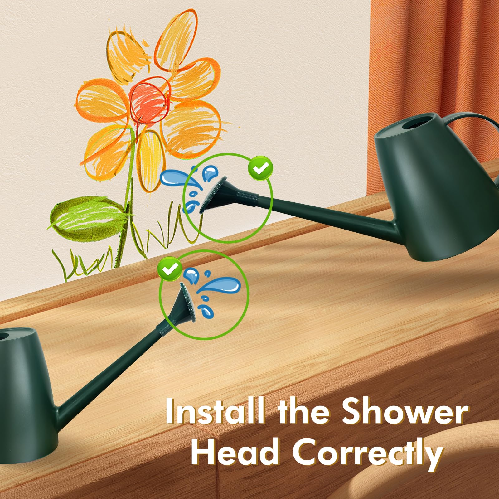Etarewilt indoor-outdoor watering can suitable for bonsai and patio plants.
