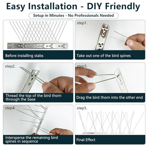 Etermeish all-metal design stays rust-free without brittle plastic.