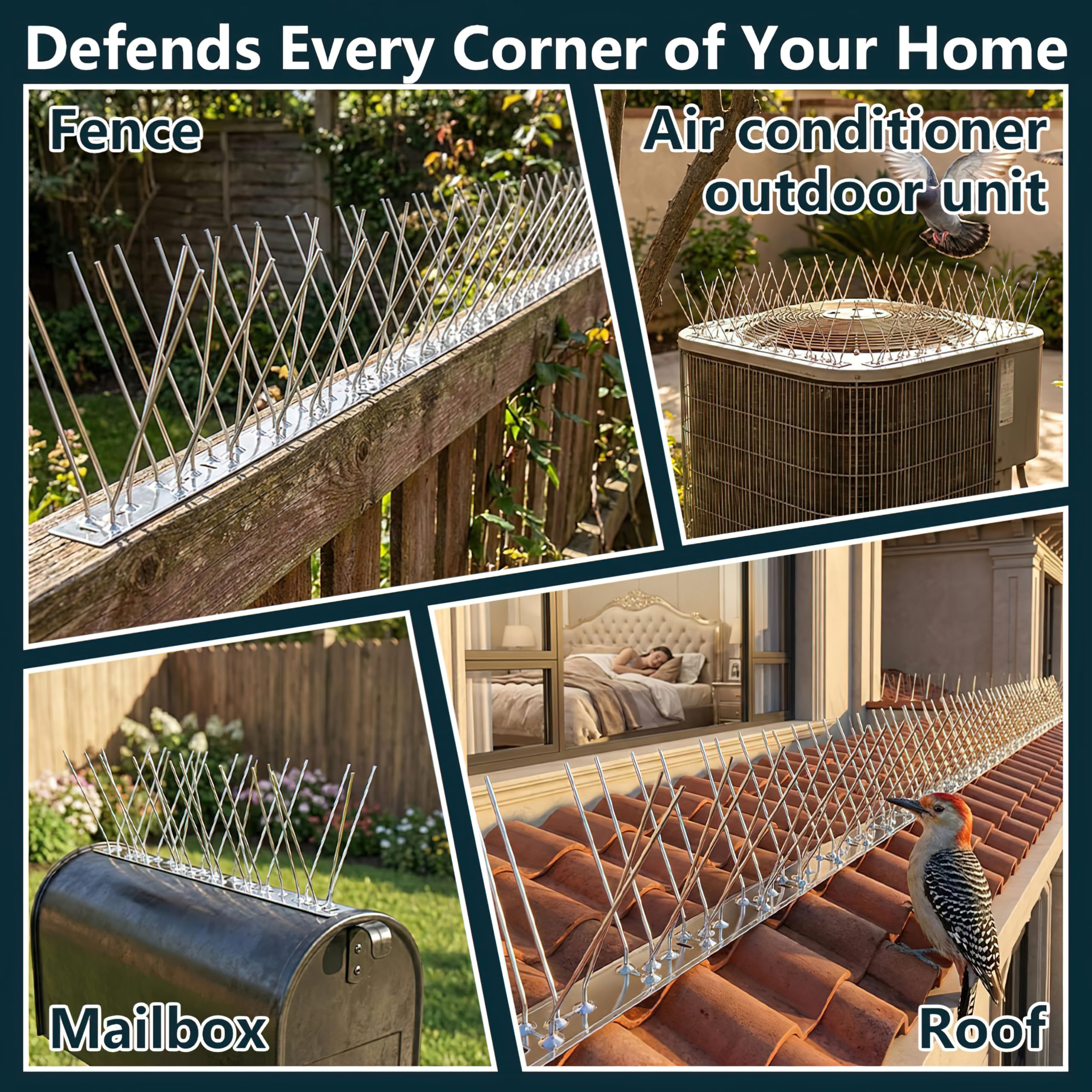 Etermeish inconspicuous profile blends with architecture, protecting your property discreetly.