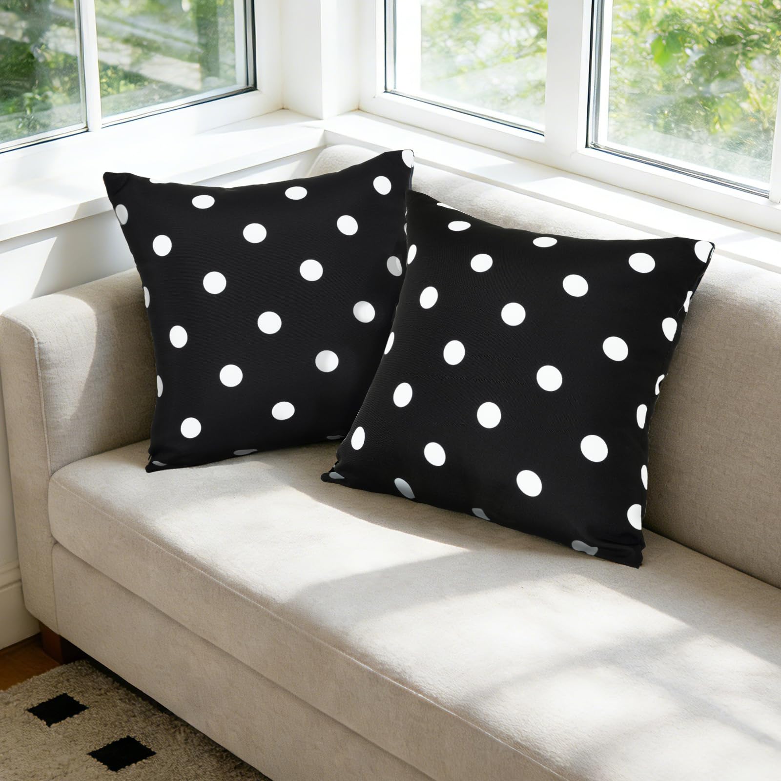 Eternal Beauty quick-dry material helps cushions air out fast.