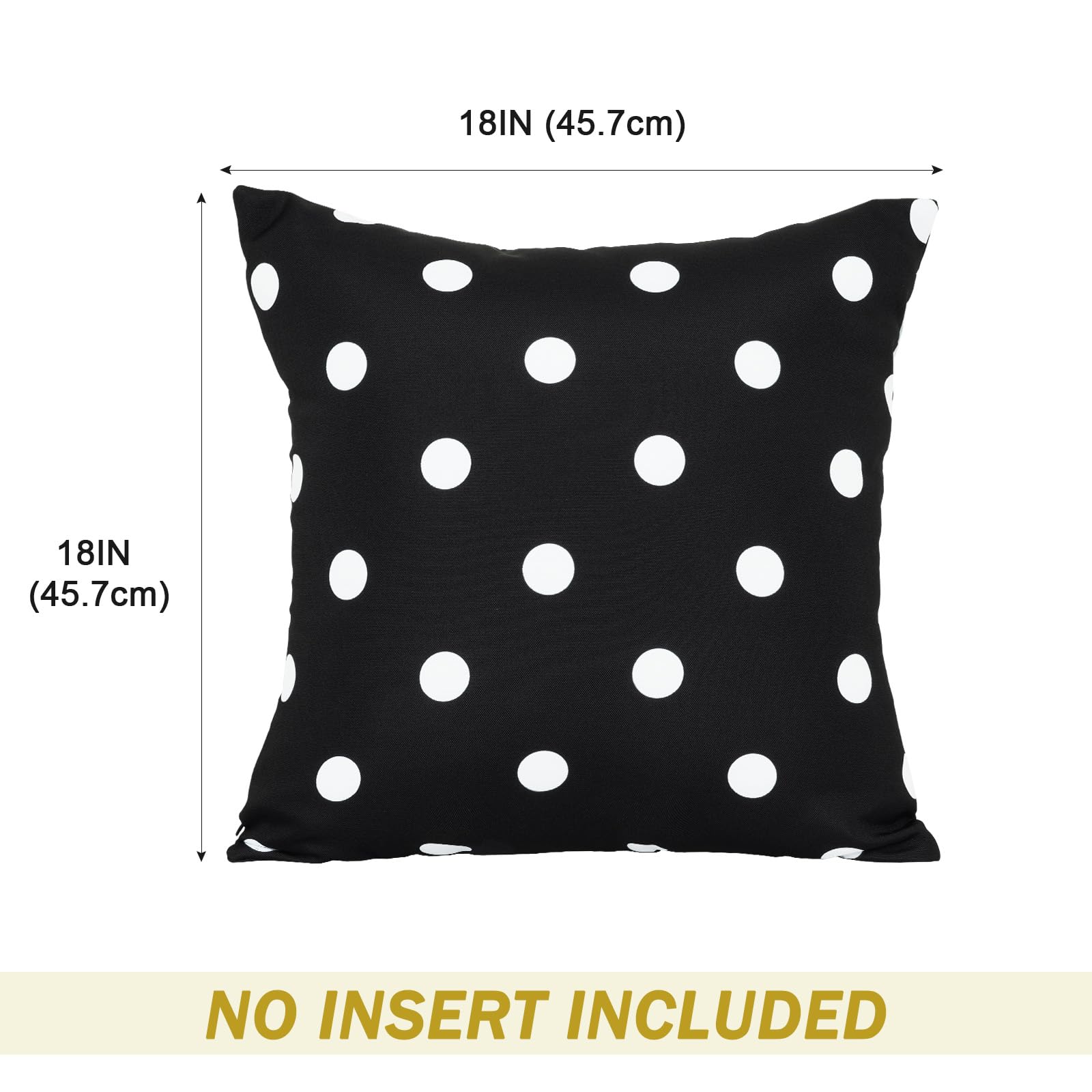 Eternal Beauty 18x18 inch cover fits standard throw pillows.