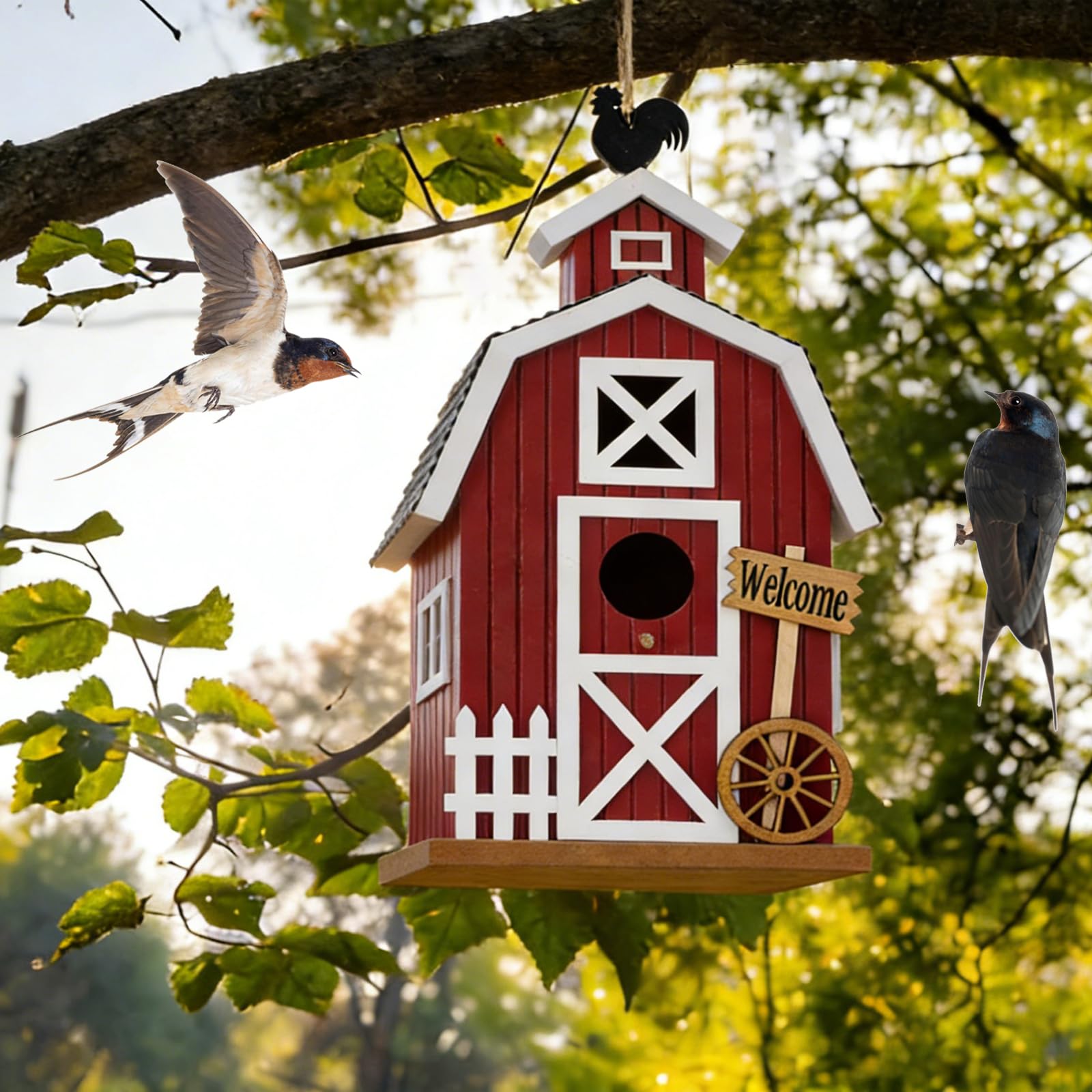 Eternhome bird house offers swallows and finches a safe outdoor habitat.