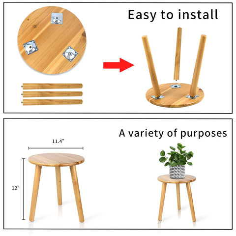 Ethuh mid-century plant table complements living rooms and desks.