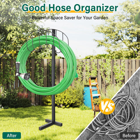 ETICSIPA 150ft capacity hose stand—accommodates long hoses without tangling.