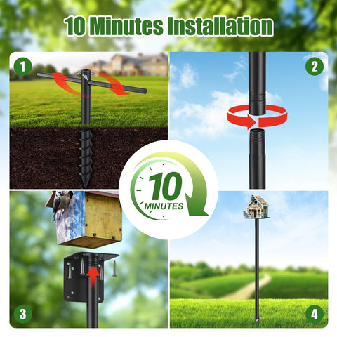 ETICSIPA height-adjustable pole with modular sections for different setups