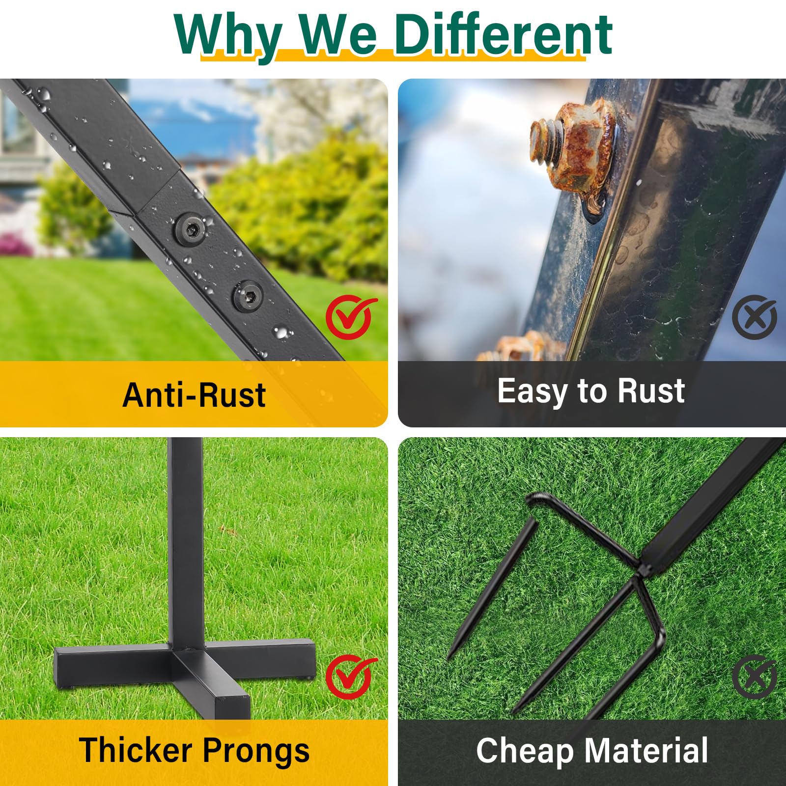 ETICSIPA detachable hose reel stand—seasonal assembly for easy storage.
