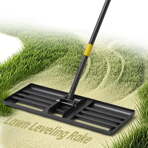 ETICSIPA lawn leveling rake blade 30x10 for quick ground leveling.
