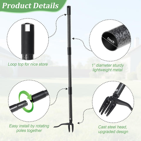 ETICSIPA rust-resistant coating keeps the weed puller performing in all weather
