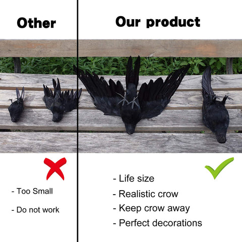 Etistta crow decor enhances Halloween photos and party props