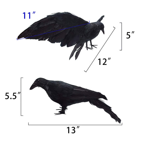 Etistta crow flying 12 in adds vertical dimension to outdoor decor