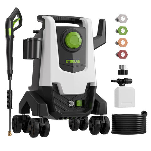 etoolab pressure washer with foam cannon delivers rich foam for efficient cleaning